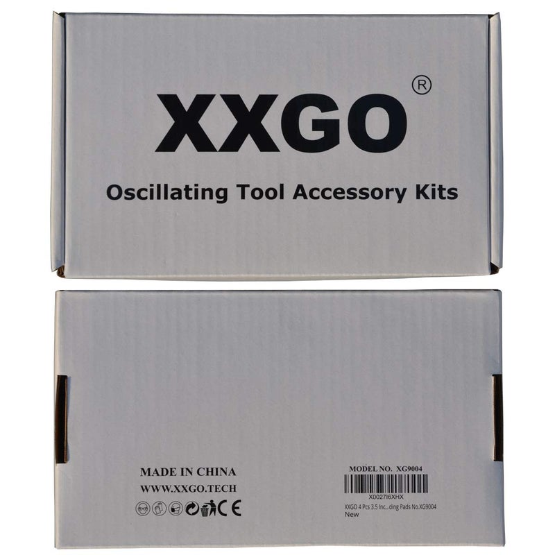 XXGO 4 Pcs 3.5 Inch 90mm Triangular Hook & Loop Oscillating Multi Tool Sanding Pads No.XG9004 - Image 5